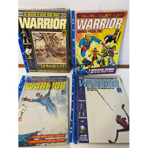 938 - Large selection of vintage warrior comics.