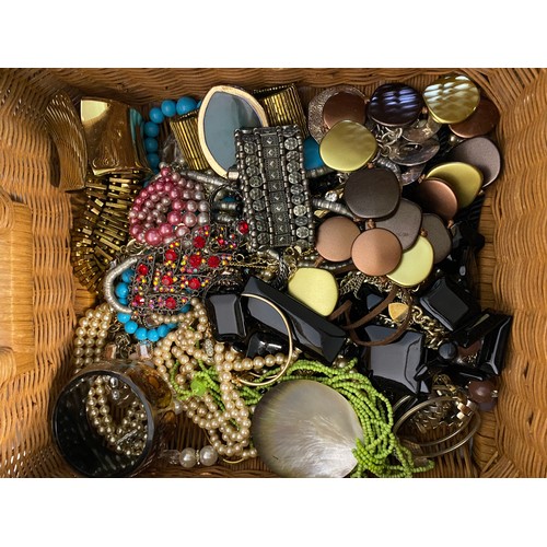 943 - Selection of costume bracelets, bangles and necklaces.