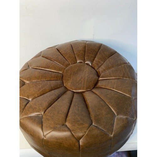 993 - Retro faux leather bean bag. 52cms