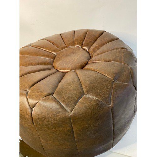 993 - Retro faux leather bean bag. 52cms