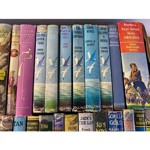 609 - Box of childrens hardback books including Enid Blyton and classic tales