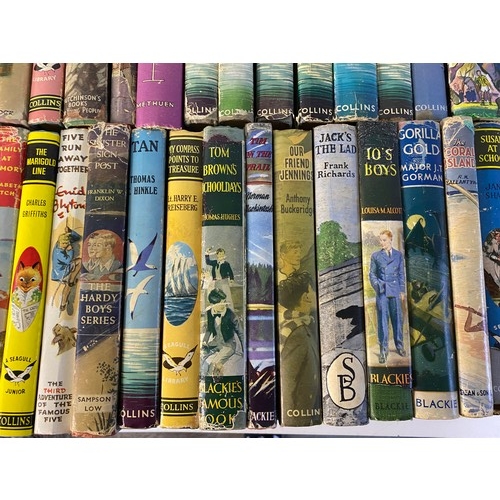 609 - Box of childrens hardback books including Enid Blyton and classic tales