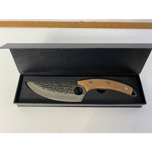 678 - Huusk Japanese handmade premium chef's knife in presentation box.