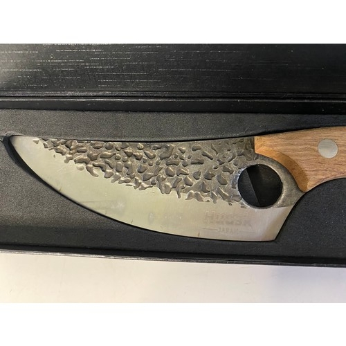 678 - Huusk Japanese handmade premium chef's knife in presentation box.