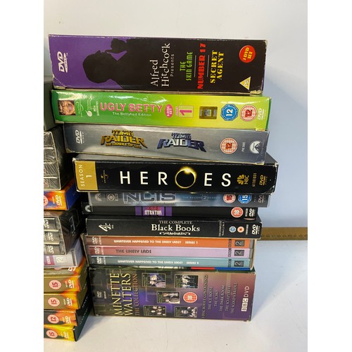 502 - Large collection of DVD box sets.