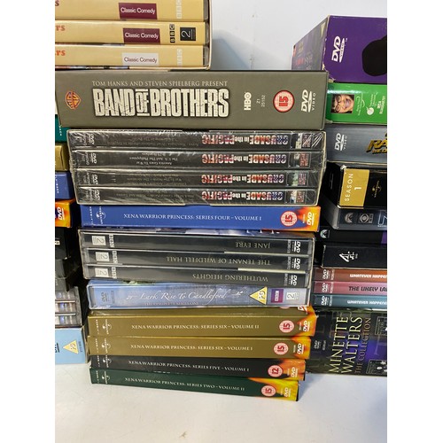 502 - Large collection of DVD box sets.