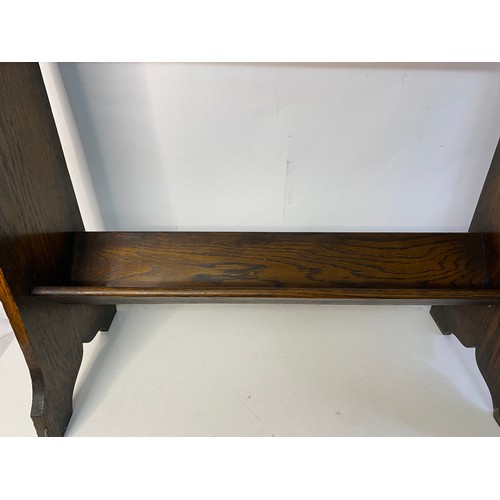 512 - Antique Oak Book shelf measuring 67 cm wide by 81 cm tall.