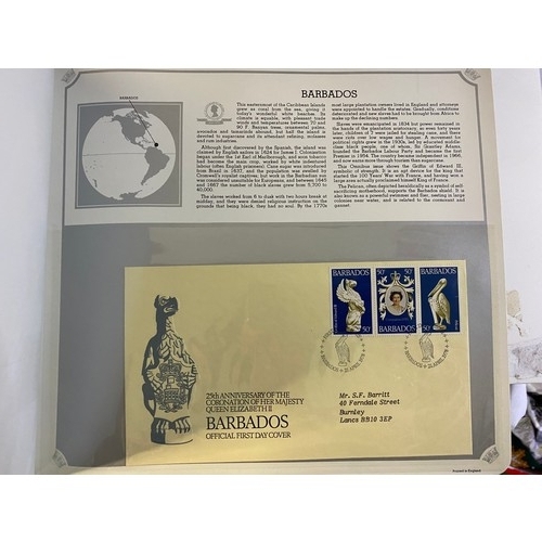 706 - Selection of first day covers and stamp albums including Royal Wedding and British Commonwealth.