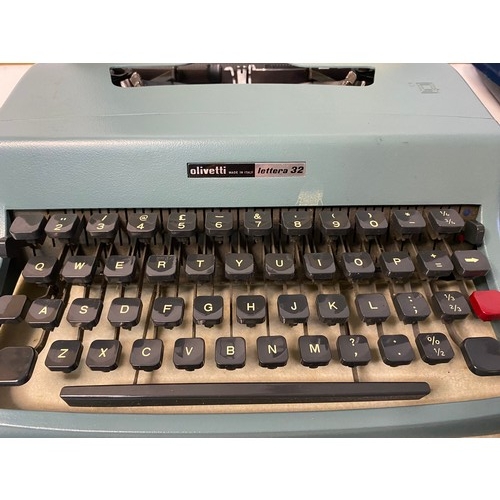 710 - 2 x vintage portable typewriters, Remington EnvoyIII and a Olivetti Letters 32