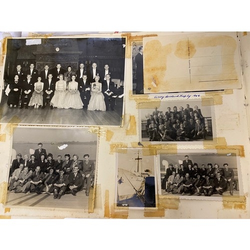 712 - 1940's-50's large scrapbook containing photo's, ephemera, postcards, newspaper clippings relating to... 