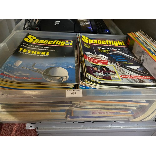 667 - Approx 180 issues of Spacefight Magazine from 1970's-1990's