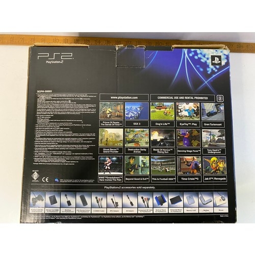 792 - Boxed Sony Playstation 2 {SCPH-50003} in pristine condition. Fully working with controller and new m... 