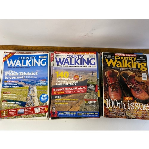 815 - Collection of 30 x Country Walking magazines 90's and 0's