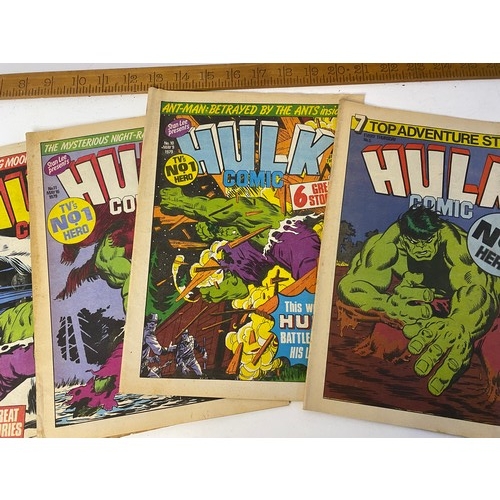 841 - Original 1979 Hulk comics no.'s 1-6 and 10-12, no.5 duplicated