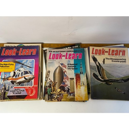 843 - Over 70 x original 'Look and Learn' magazines from the 70's and 80's