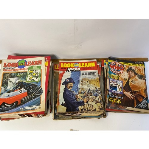 844 - Over 70 x original 'Look and Learn' magazines from the 70's and 80's