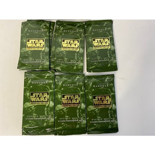 973 - Star Wars CCG Dagobah Revised edition. 12 sealed packets in box made by decipher in 1999. Each packe... 