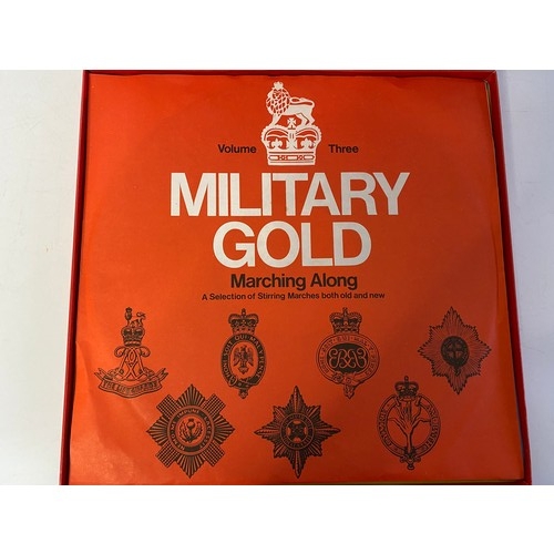 981 - Boxed Military Gold LP's Limit edition boxed set of records, 12