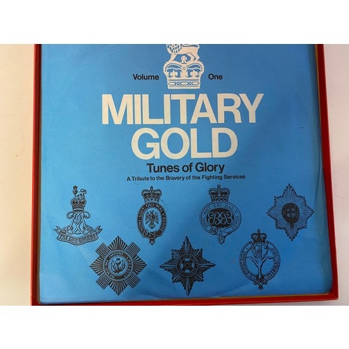 981 - Boxed Military Gold LP's Limit edition boxed set of records, 12