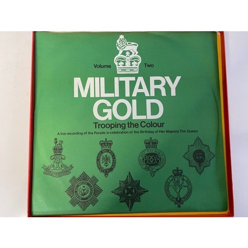 981 - Boxed Military Gold LP's Limit edition boxed set of records, 12