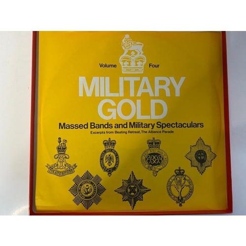 981 - Boxed Military Gold LP's Limit edition boxed set of records, 12