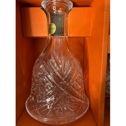 503 - Crystal decanter with 2 brandy glasses 