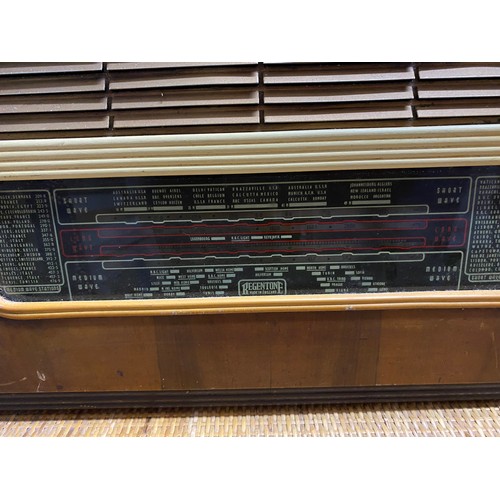 111 - Vintage Regentone Radio, untested and no power lead.