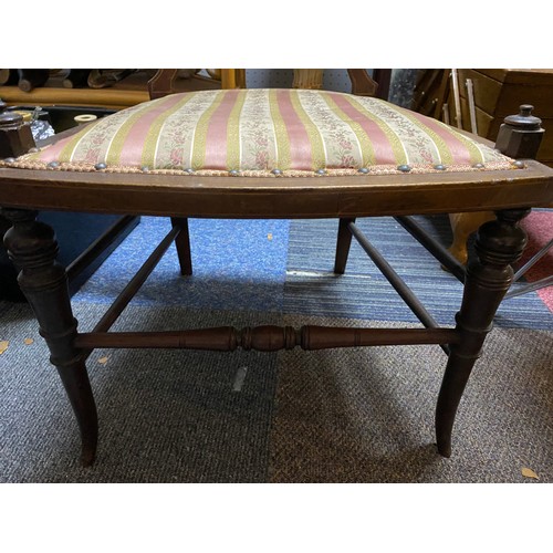 156 - Edwardian Inlaid dining/occasional chair