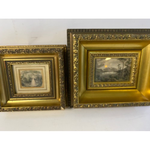 158 - Collection of framed c1830s/40 prints and engravings including an 1880's Randolph Caldecott print.