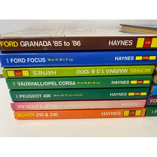 161 - Selection of Haynes car manuals.