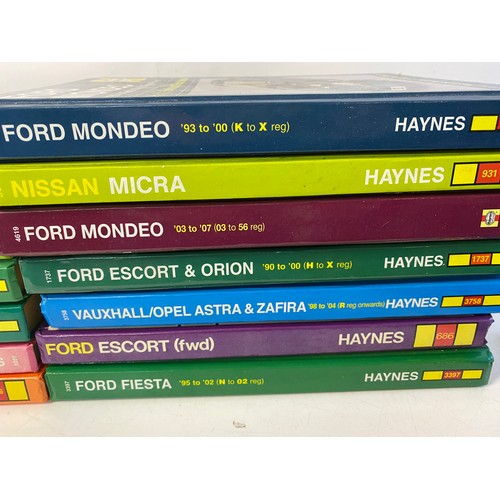 161 - Selection of Haynes car manuals.