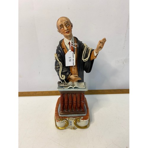 178 - Vintage Capodimonte figure of a lawyer signed 