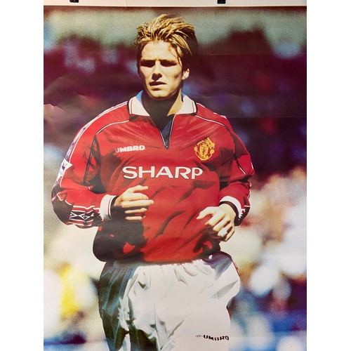 30 - 2 x Large Man Utd posters. 1998-99 measuring 140 x 100 cms