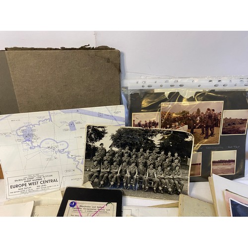 40 - Box of Military ephemera including photo's and documents.