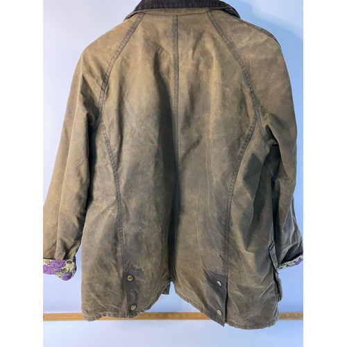 43 - Barbour ladies coat size 12-14.