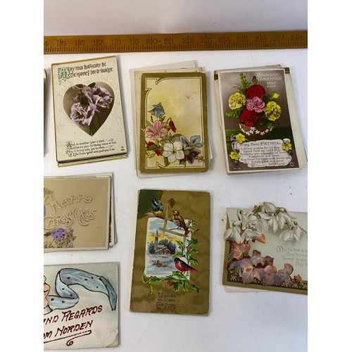 52 - Vintage greetings postcards and cards