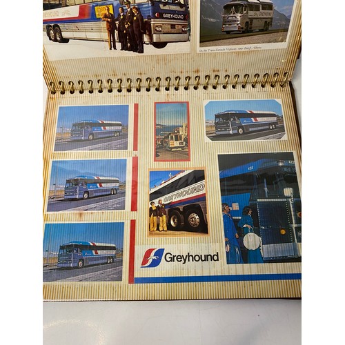 56 - 3 x albums of rail, train, tram, bus - transport postcards and photos