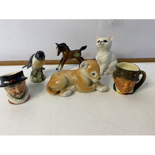 95 - Selection of Beswick from Lomonosov and Royal Doulton.