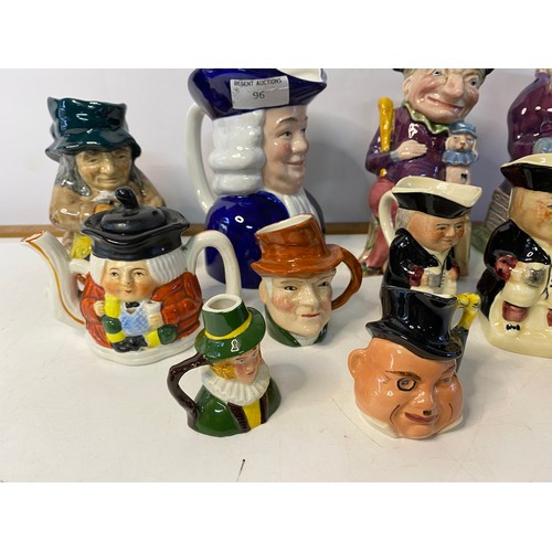 96 - Selection of character Toby Jugs.