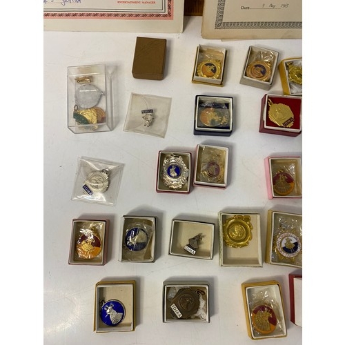 4 - Selection of vintage dance medals and award sheets.