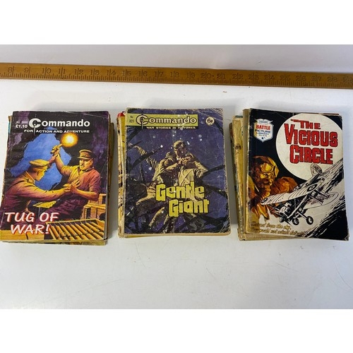 5 - Collection of vintage pocket edition comics from Commando and Battle.