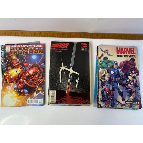 7 - Collection of Marvel comics including Daredevil, The Hood, Xmen, Wolverine, Iron Man, etc