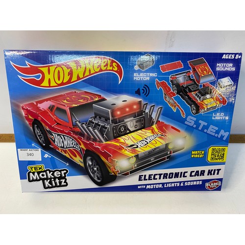 340 - Hot Wheels electronic car kit brand new unopened