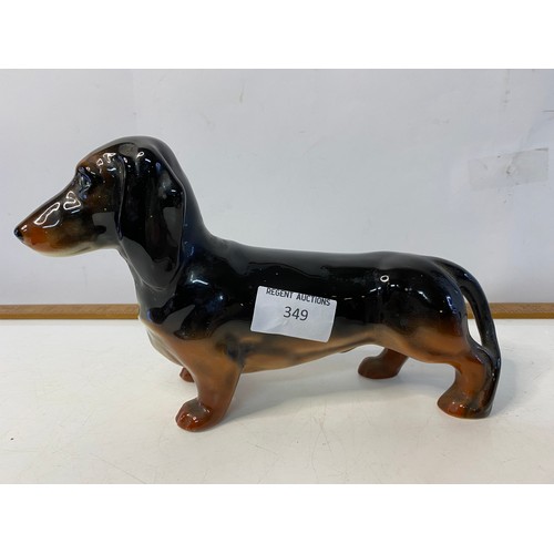 349 - Large Beswick Dachshund measuring 23 cms long