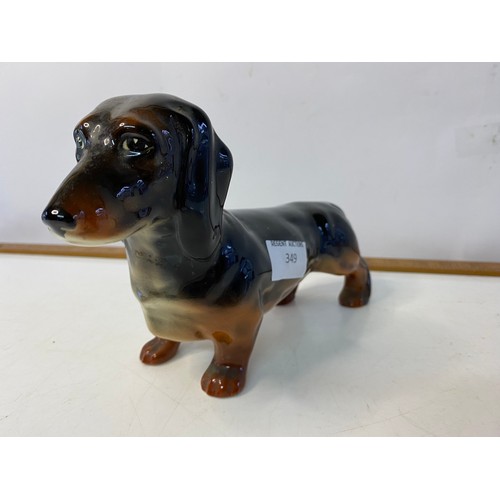 349 - Large Beswick Dachshund measuring 23 cms long