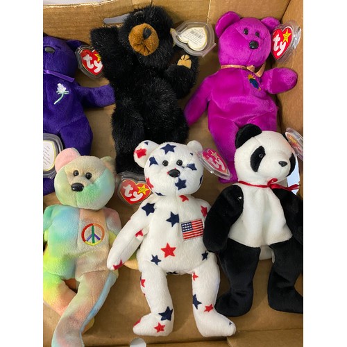 354 - Collection of 10 x TY beanie babies