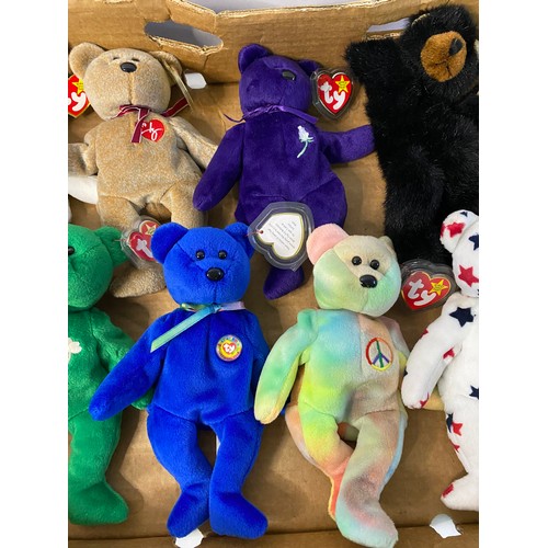 354 - Collection of 10 x TY beanie babies