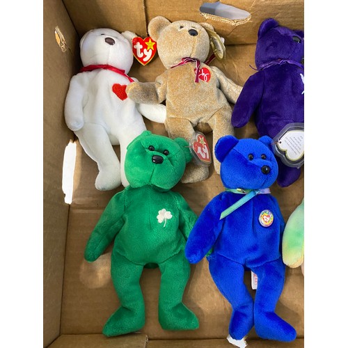 354 - Collection of 10 x TY beanie babies