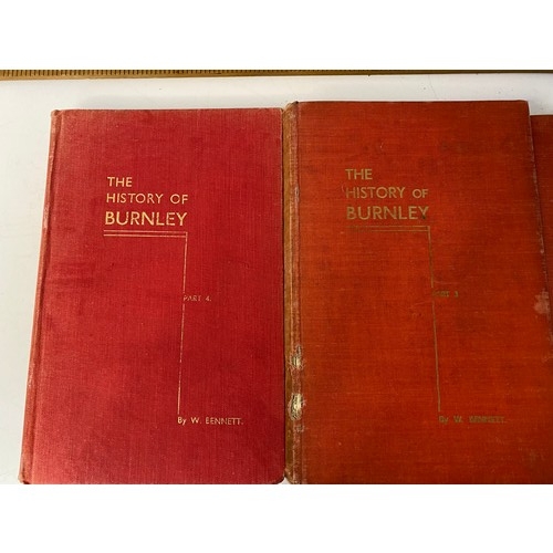 77 - History of Burnley, 4 volume book set