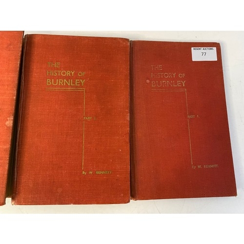 77 - History of Burnley, 4 volume book set